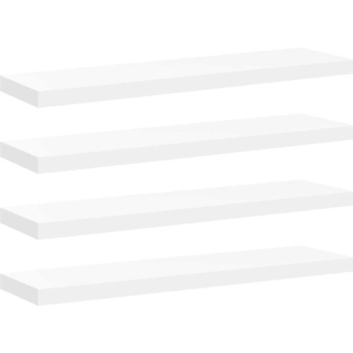 Plutajuće zidne police 4 kom bijele 90 x 23,5 x 3,8 cm MDF Slike