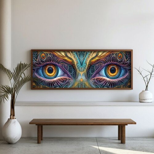 WALLXPERT FAH078-150 Multicolor Decorative Framed MDF Painting Cene
