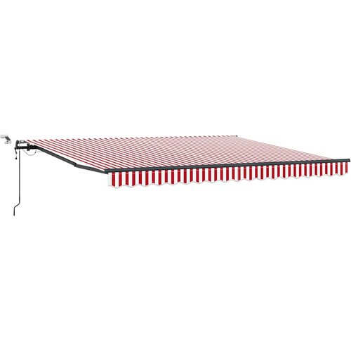  Tkanina za tende s Crvena i bijela 400 &amp;times; 350 cm Poliester Slike