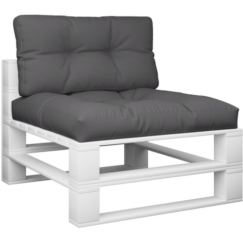  Jastuci za palete 2 kom antracit od tkanine Antracitno siva 80 x 80 x 12 cm Slike
