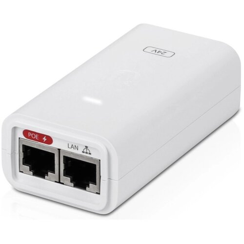 Ubiquiti Power supply 24V 0.5A Gigabit with PoE injector, POE-24-12W-G-WH Cene