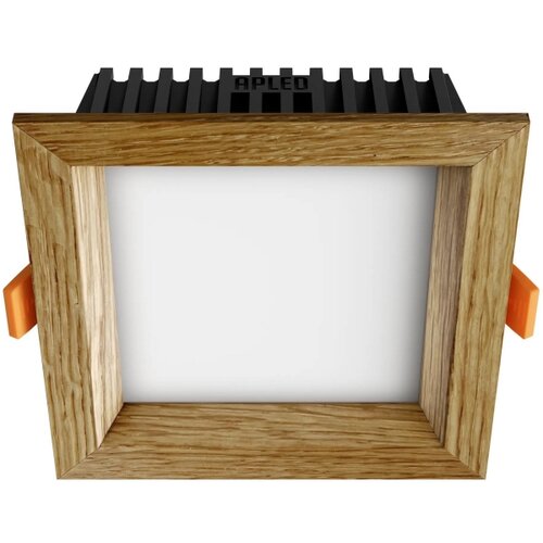  APLED - LED ugradna SQUARE WOODLINE LED/6W/230V 3000K 12x12 cm masivni hrast Slike