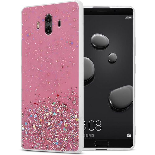 Cadorabo Case, združljiv s Huawei v roza barvi z ble&scaron;čicami - za&scaron;čitni pokrov iz fleksibilnega silikona TPU s penečimi ble&scaron;čicami, (20571073) Cene