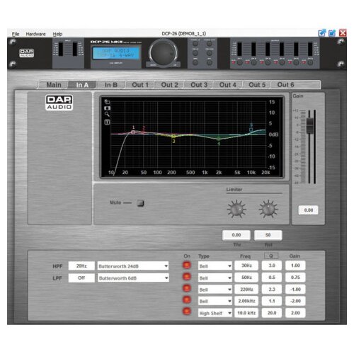 DAP Audio DCP-26 MKII Digitalni Cross Over 2-in, 6-out - - Audio-Kondric Slike