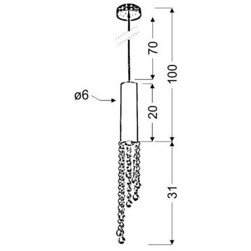  Luster na sajli DUERO 1xGU10/3W/230V Slike
