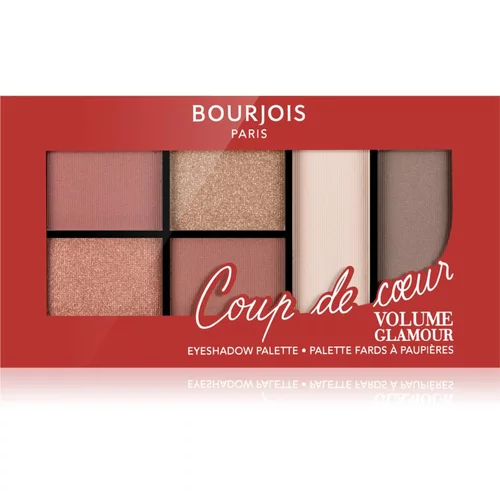 Bourjois Volume Glamour paleta senčil za oči odtenek 001 Coup De Coeur 8,4 g