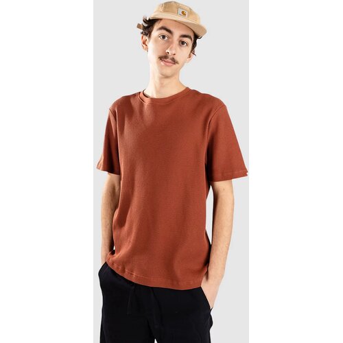 anerkjendt Akkikki Waffle T-shirt auburn Cene