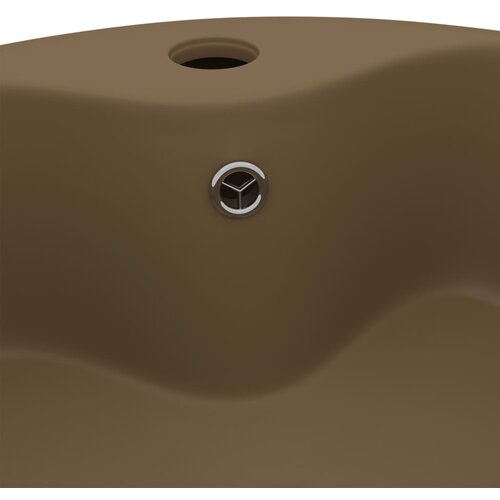 Luksuzni umivaonik mat krem 36 x 13 cm keramički Slike