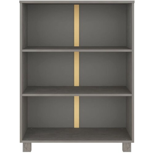  za knjige HAMAR svjetlosivi 85x35x112 cm od borovine Slike