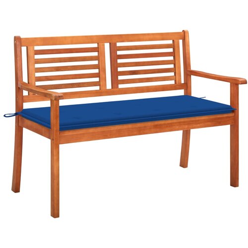 vidaXL Vrtna klop za 2 osebi z blazino 120 cm trden evkaliptus Cene