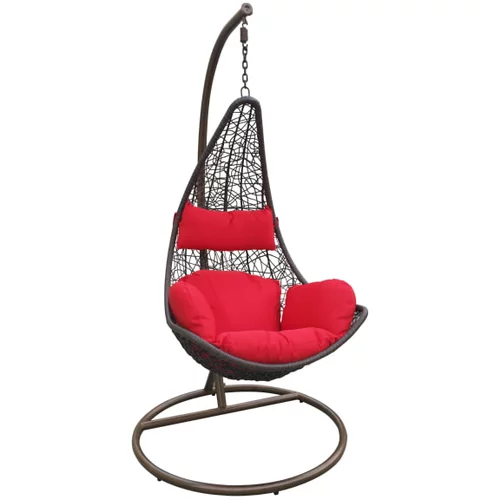 SUNFUN Viseća fotelja s crvenim jastukom (Visina: 196 cm)