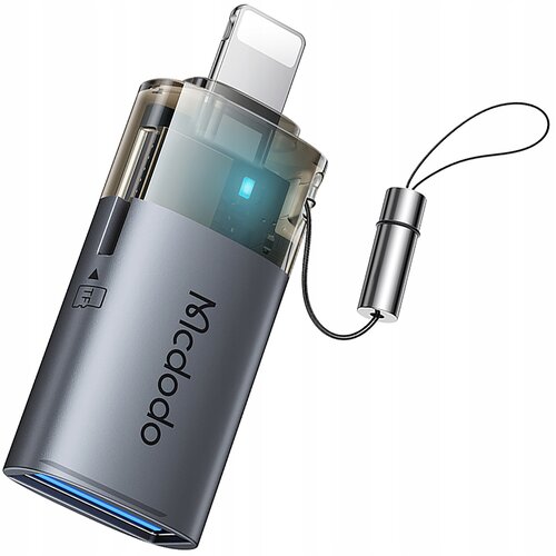 McDodo USB-A NA LIGHTNING ADAPTER BRALNIK TF KARTIC 512 OTG LED, (5000261438) Cene