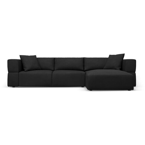 Milo Casa Crna kutna garnitura (s desnim kutom) – Cijene