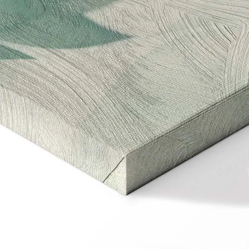  Slika - Watercolor Botanical Motif Delicate Green-Beige Leaves 90x60 Premium Print Slike