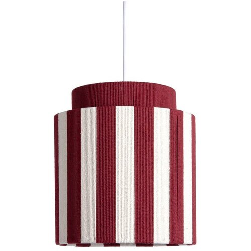 Leitmotiv Rdeča/bela viseča svetilka iz vrvi &amp;oslash; 30 cm Vienna Stripes &amp;ndash; Slike