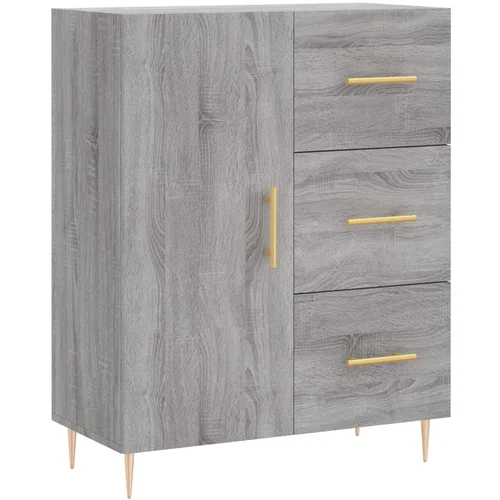MAISON CHIC Komoda - Predalnik siva sonoma 69,5x34x90 cm inženirski les, (21717156)