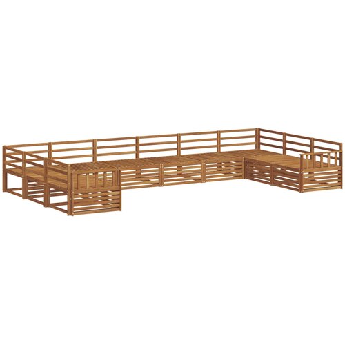  Setovi sofa 5 kom. Prirodna Čvrsto drvo akacije Slike