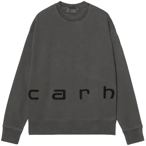 Carhartt WIP Felt Script Sweat Black