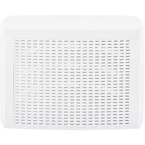  Bočni stol bijeli 54 x 54 x 36,5 cm plastični Slike