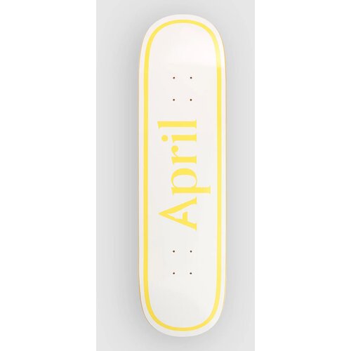 April Skateboards Twin Og Logo - 8.5" Skateboard deska yelllow white Cene