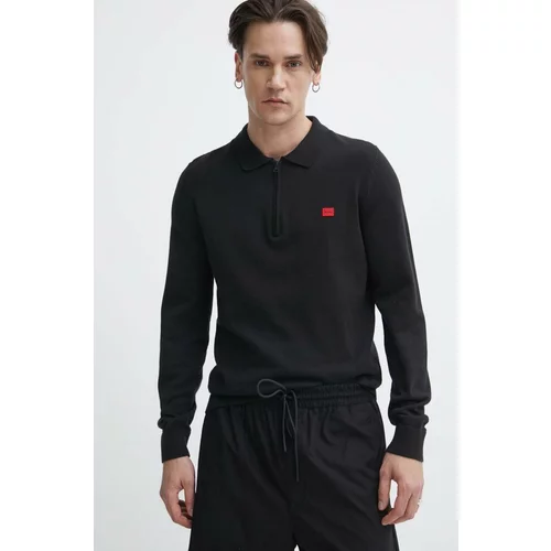 Hugo Pamučni pulover boja: crna, lagani, 50510394