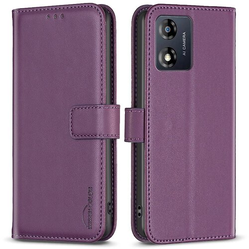 INORCO BINFEN COLOR BF17 za Motorola Moto E13 4G torbica za telefon s preklopno denarnico, PU usnjeno stojalo, magnetni pokrov, (22036988) Slike