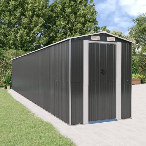 VidaXL Vrtna lopa antracitna 192x1021x223 cm pocinkano jeklo Slike