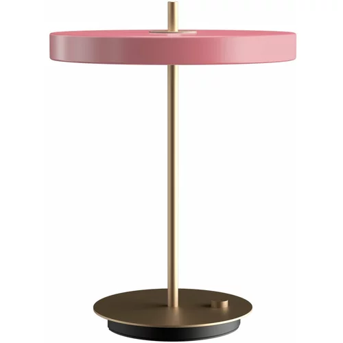 UMAGE Ružičasta LED stolna lampa s mogućnosti zatamnjivanja s metalnim sjenilom (visina 41,5 cm) Asteria Table –