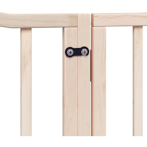  Vrata za pse s vrata&amp;scaron;cima 6 panela sklopiva 480 cm drvo topole Smeđa 80 x 60 x 2 cm Slike