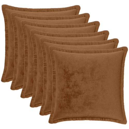  Presvlaka za jastuk 6 kom. HOUTEN Svijetlosmeđa 30 x 30 cm Slike