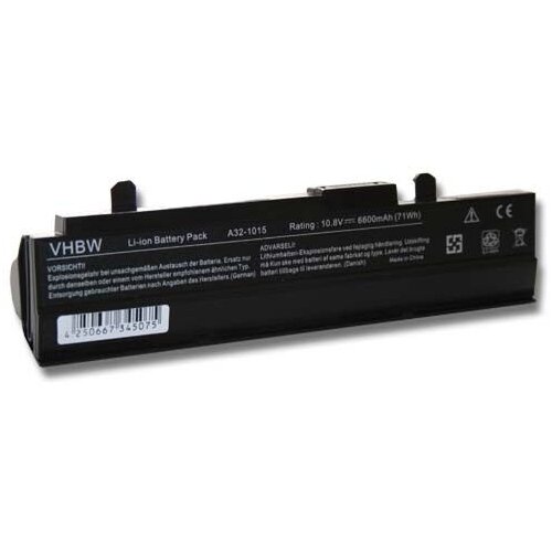 VHBW Baterija za Asus Eee PC 1011 / 1015 / 1016, črna, 6600 mAh Cene