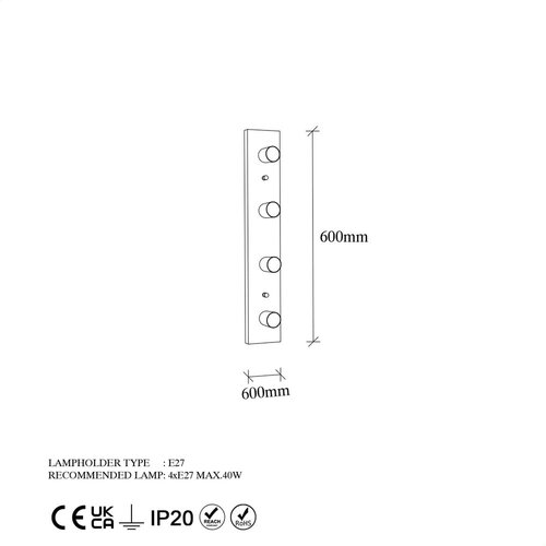 Opviq lights Zidna lampa Mirro 12242 Slike