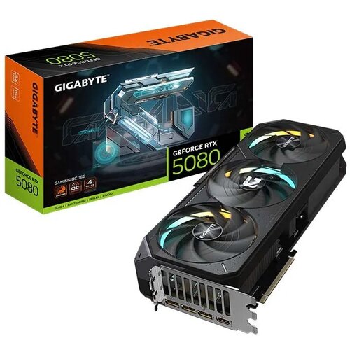 Gigabyte Grafična kartica GeForce RTX 5080 GAMING OC 16G, 16GB GDDR7, PCI-E 5.0, (21951406) Slike