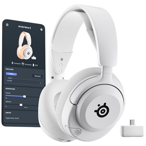 Steel Series Slušalice Arctis Nova 5 Wireless Multiplatform - White Cene