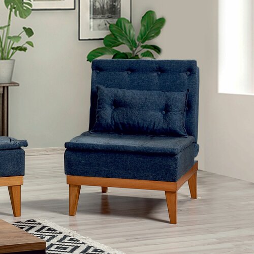 Atelier Del Sofa fuoco berjer - dark blue dark blue wing chair Slike
