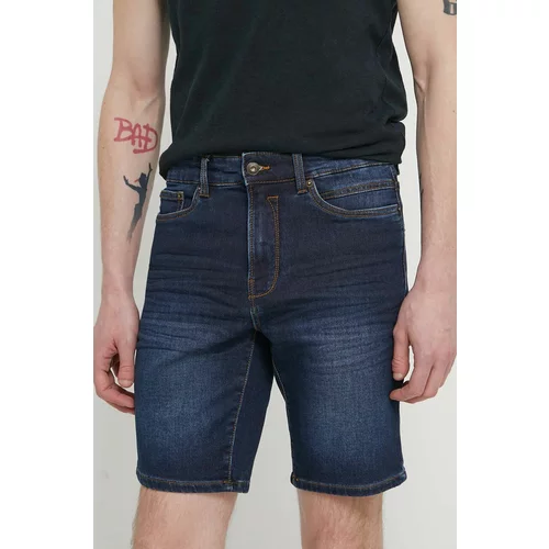 Alpina Jeans kratke hlače moški, mornarsko modra barva