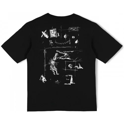 Poetic Collective Majice & Polo majice Fear sketch t-shirt Črna