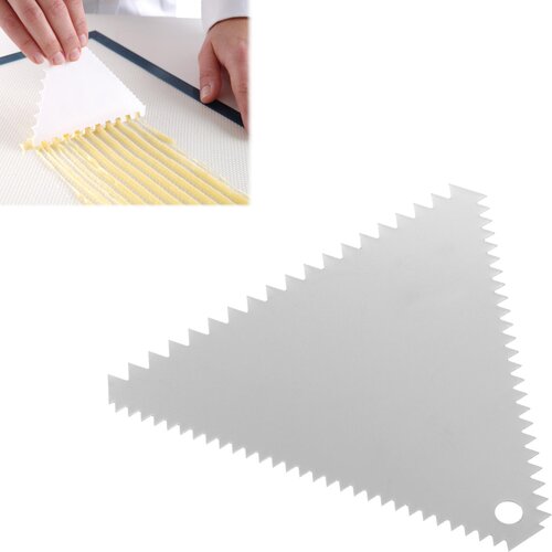 Hendi Trikotno strgalo za slaščice, NAZOBČANO, nerjaveče jeklo 110x110mm - 554227, (21389540) Cene