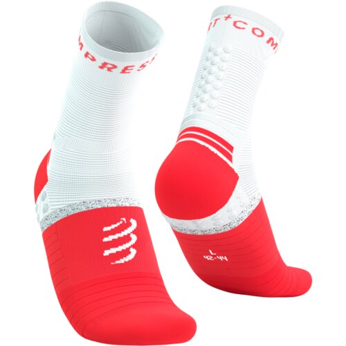 Čarape Compressport Pro Marathon Socks V2.0 Fluo Red/White - T1 Cijene