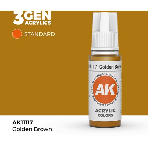 AK Interactive Golden Brown 17ml - 3rd Gen Akrilna Boja AK11117 Slike