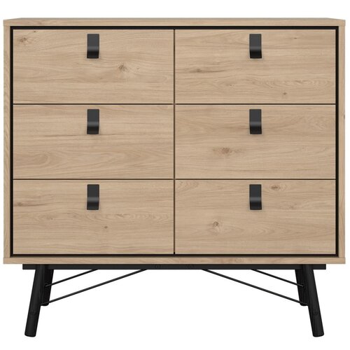 Tvilum Nizka komoda v hrastovem dekorju v naravni barvi 102x99 cm Ry &amp;ndash; Slike