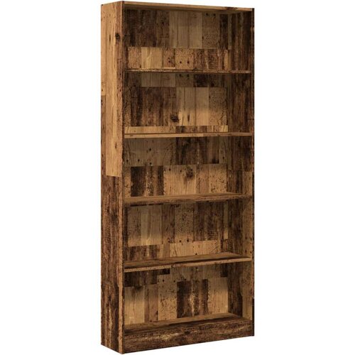 VidaXL Regal za knjige boja starog drva 80x24x176 cm drveni Slike