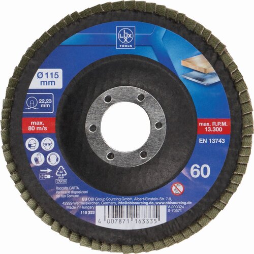 Lux Tools Brusna ploča lamelirana 115 mm K60 Cijene