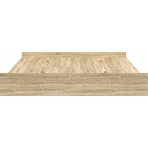  Krevet s ladicama Sonoma hrast 200 x 200 cm Konstruirano drvo Slike