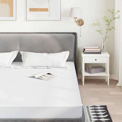 VidaXL Za&amp;scaron;tita za madrac bijela 200x220 cm vodootporna Slike