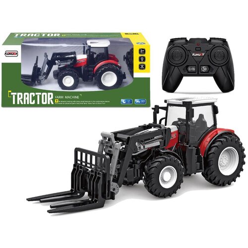 Crveni traktor s vilicom na daljinsko upravljanje Cene
