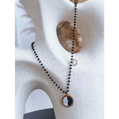 DStreet Necklace SAHARUN black Cene