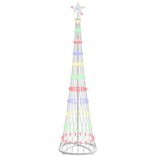 vidaXL LED božično drevesce večbarvno 51 x 51 x 190 cm Kovina, (5000068173) Cene