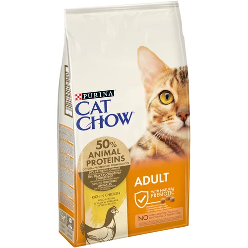 Cat Chow 13 + 2 kg gratis! 15 kg Purina - Adult piletina i puretina