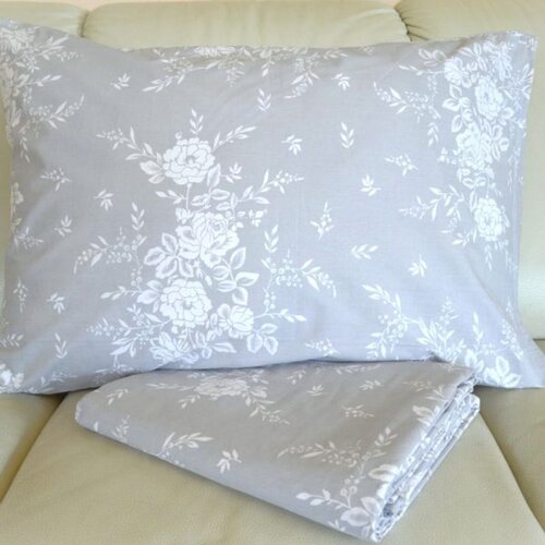  Set posteljine Rose sivi 200x200cm Slike